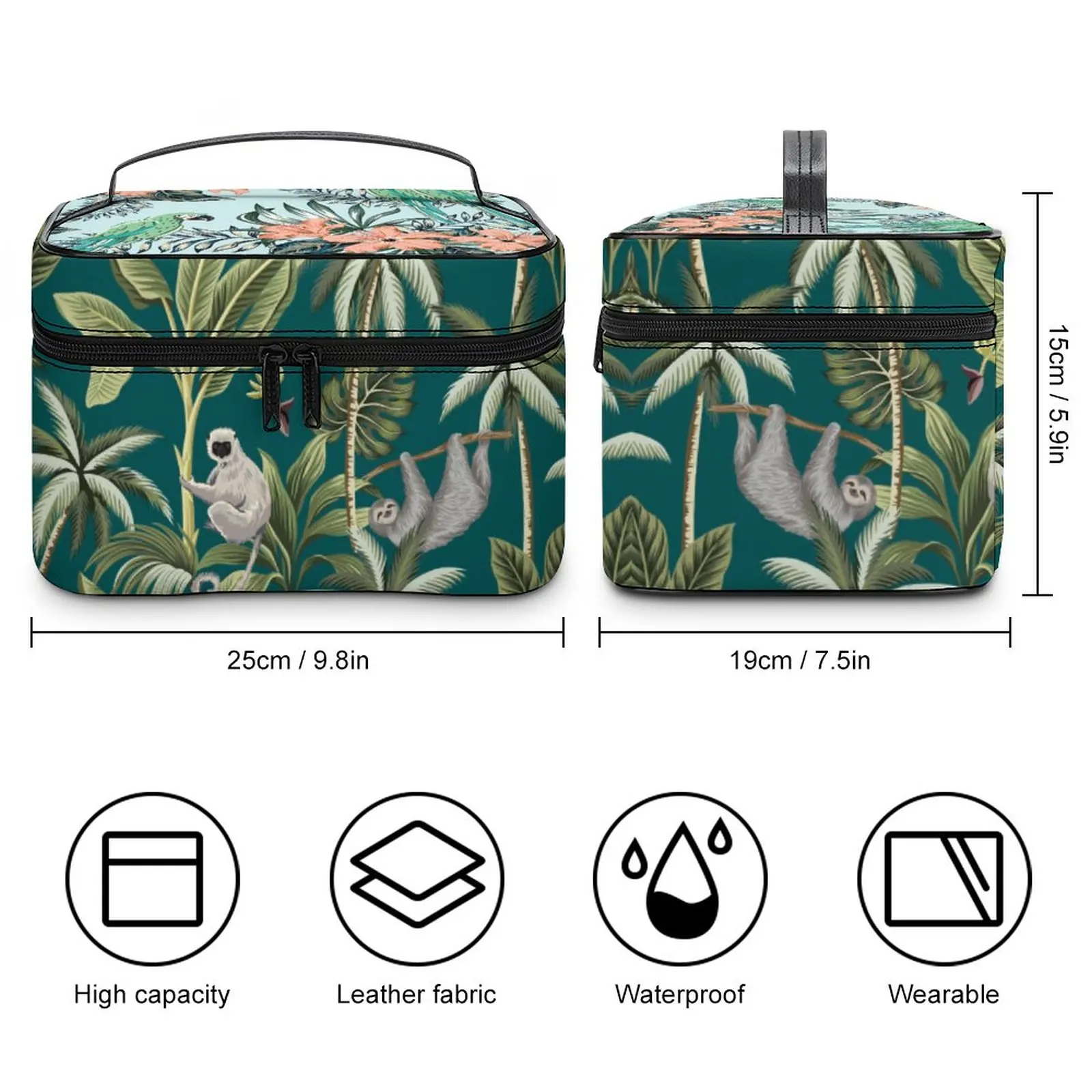 Customized Pattern Makeup Bag Outdoor Travel Makeup Bag Women Multifunction Cosmetic Bag Large-Capacity Travel Cosmetic Bag