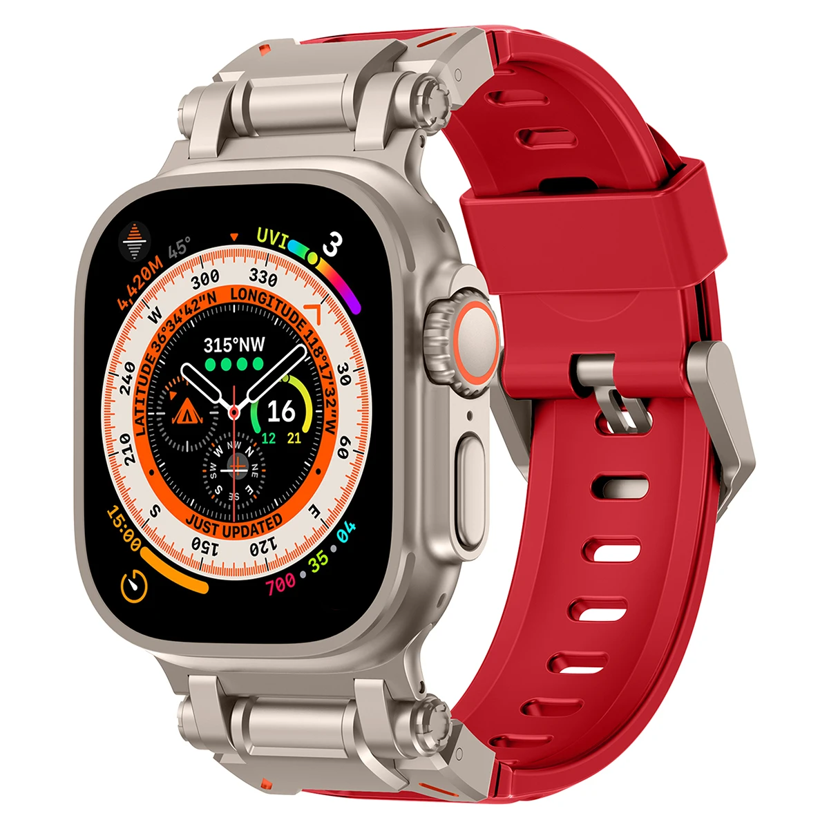 Titanium Silicone Loop Strap - Premium Sports Band