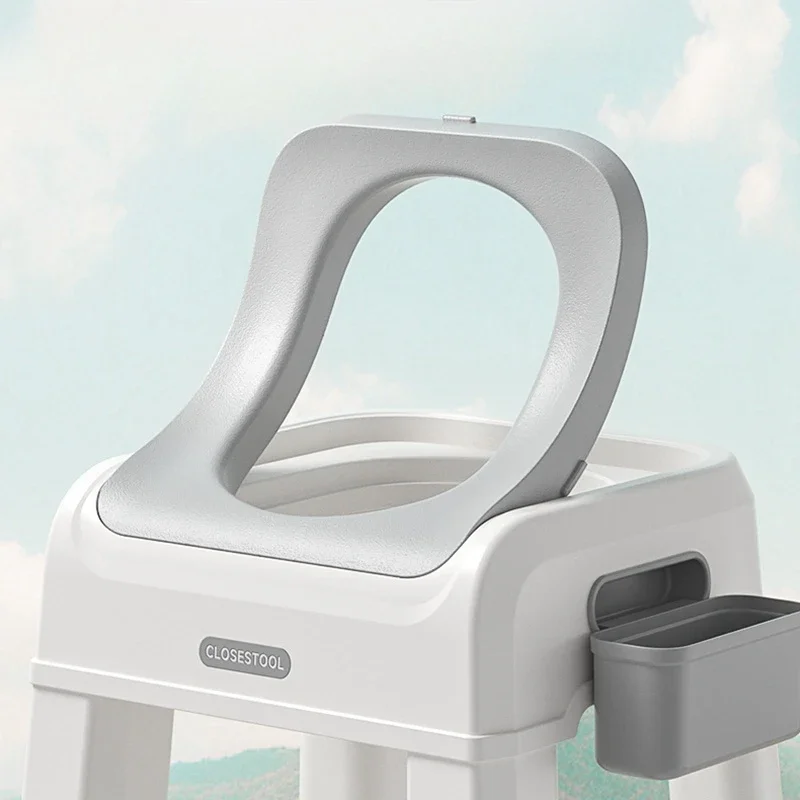 Commode Stool Multifunctional Simple Foot Stools Squat Potty Bathroom Toilet Stool Portable Toilet Seat Stool for Bathroom Potty 4