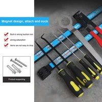 18' Magnetic Tool Holder Heavy Duty Tool Bar, Space Saving Metal Organizer Rack Tool for Workshop Garage Home 2