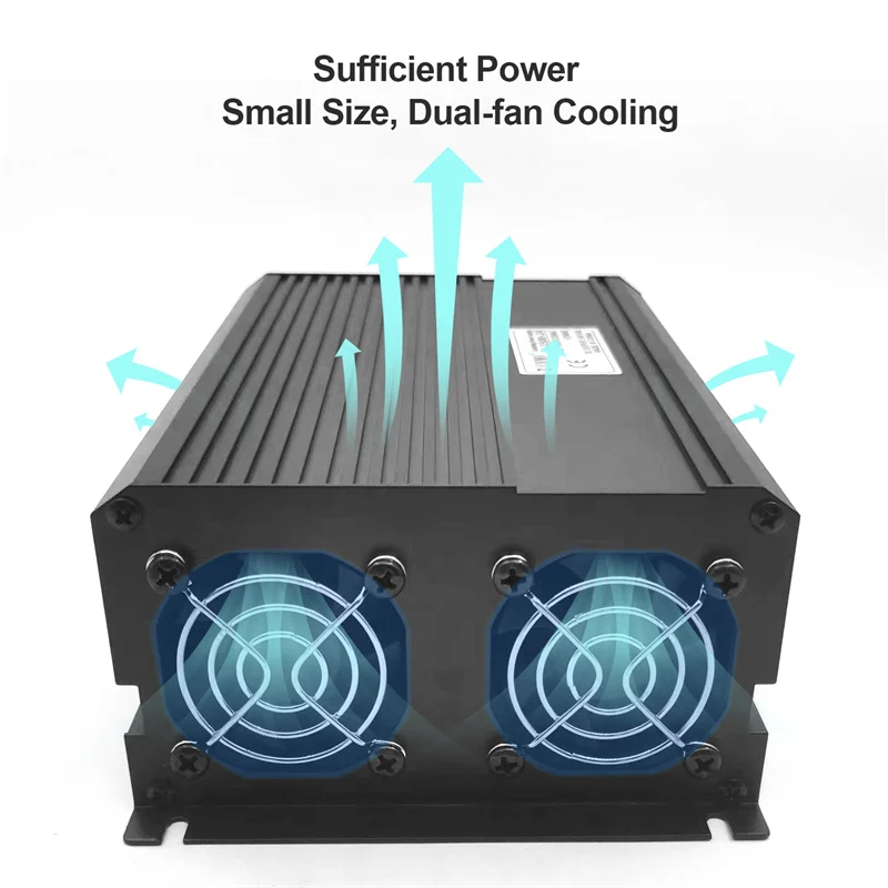 High Quality 1500W Switching Power Supply Black 110/220VAC Dc12V 13.8V 15V 24V 36V 48V 60V 72V 80V 90V for Industrial Field