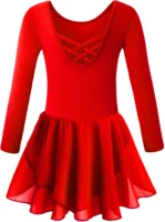 Girls Long Sleeve Leotard with Skirt Dance Dress Kid Toddler Ballet Outfit Clothes - Image 4