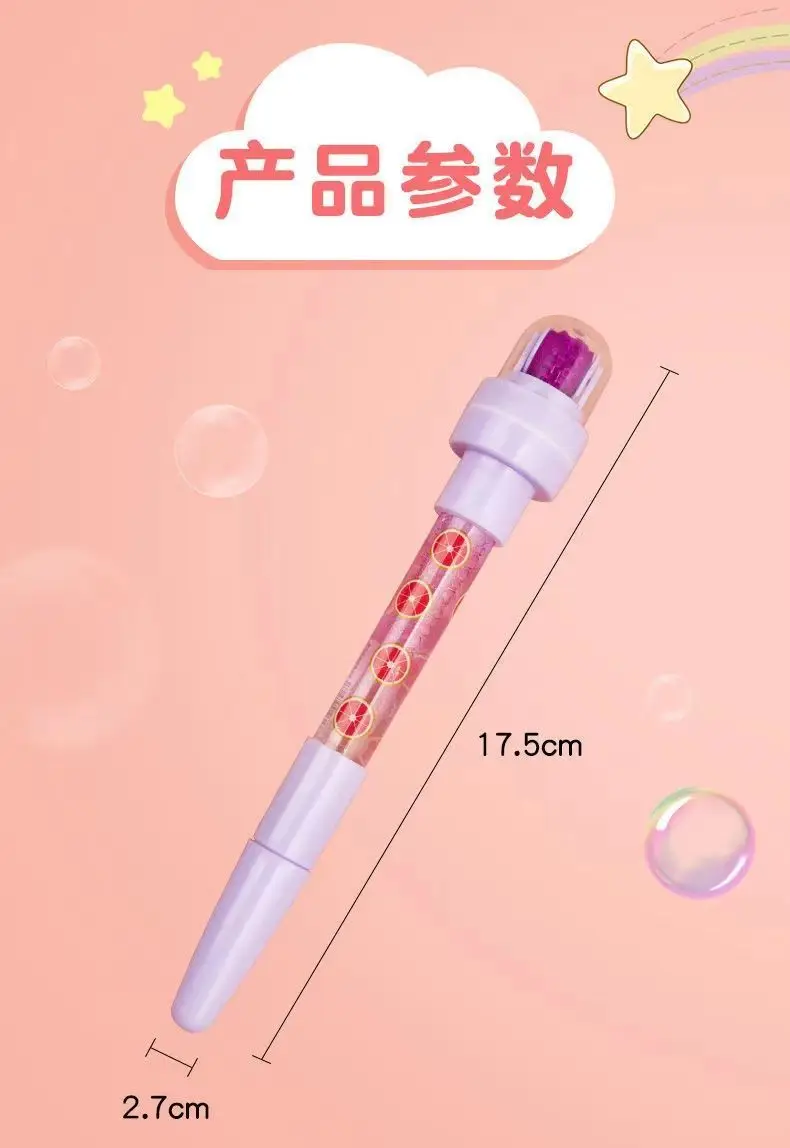 DENGWANG Magic Blowing Ballpoint Pen for Kids, 5 In1 Multifunctional  Cartoon Seal Bubble Ballpoint Pen, Funny Magic Bubble Stamp Ballpoint Pen,  Funny