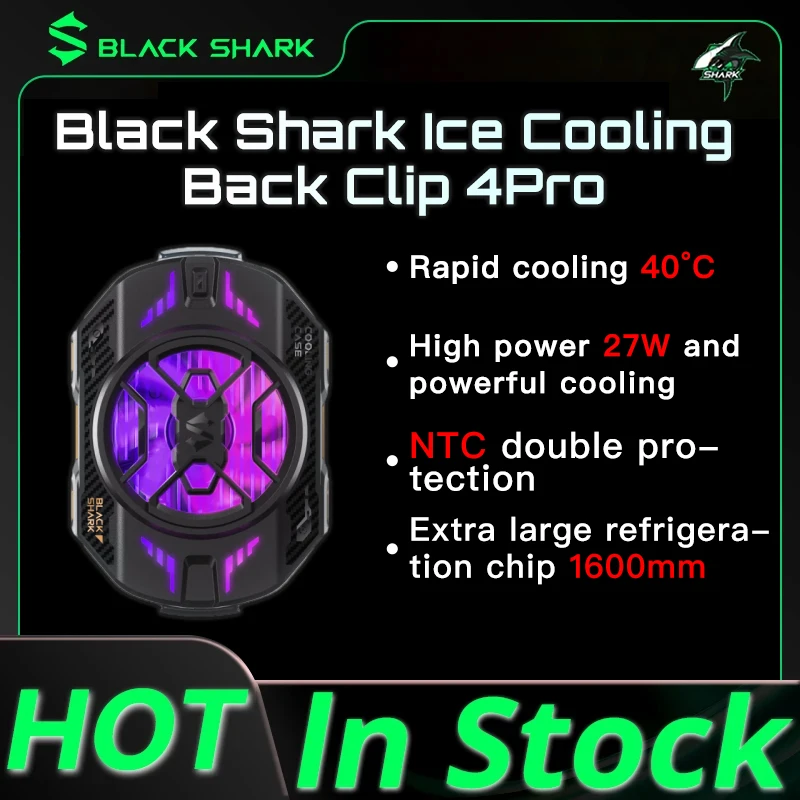 Original-Black-Shark-FunCooler-4-Pro-27W-Fast-Cooler-For-game-pad-phone ...