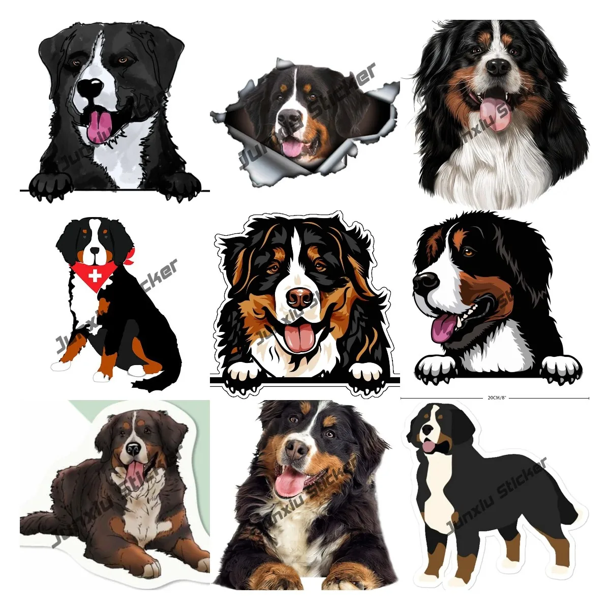 

Bernese Mountain Sticker Bernese Mountain on Board Decal for Cars Bumper Window Phone Reflective Waterproof Pet Dog Accessories