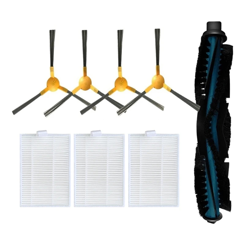 

For Kenmore Robotic Vacuum Cleaner Replacement Spare Parts Side Brush Main Roller Brushes Hepa Filter Strainer Set