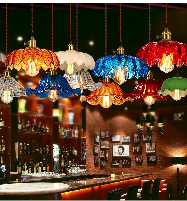 Retro Hanging Lamp - Vintage Green Pendant Light For Home, Bar, Or Restaurant