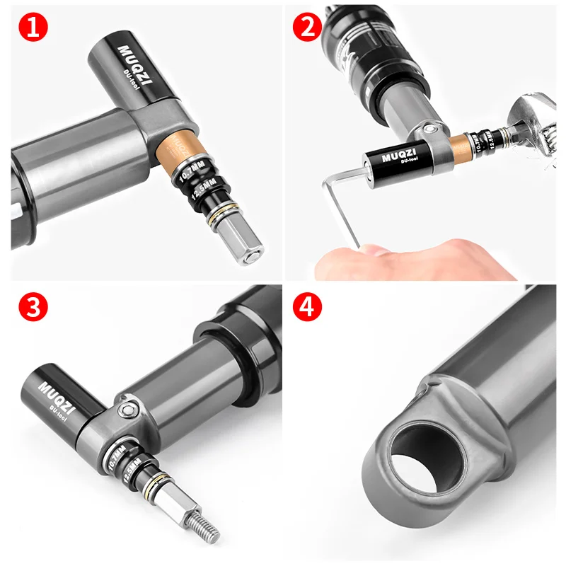 MUQZI 자전거 충격 흡수 장치 부싱 MTB 후면 서스펜션 충격 흡수 장치 부싱 ID 12.7mm 12mm OD 15mm 14mm 자전거 충격 부품