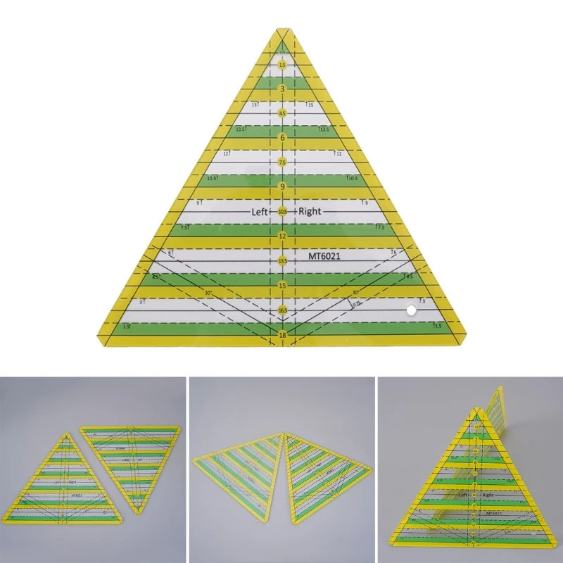 Quilting Sewing Patchwork Ruler Cutting Tool Thick Transparent DIY 30/45/60cm