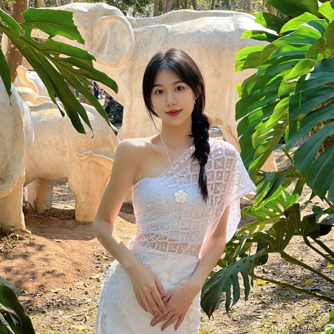 Luxury Thai Women's Vintage Dress Thailand Traditional Clothing 3-piece Set Vietnamese Dresses Slim and Sexy Yukata Dai Costume