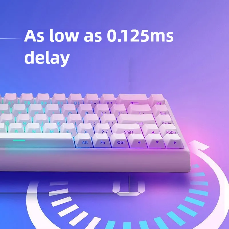 Mer68 Pro 마그네틱 스위치 키보드 유선 핫 스왑 가능 8000Hz 빠른 트리거 RT0.001mm RGB 게이머 용 낮은 대기 시간 게임용 키보드