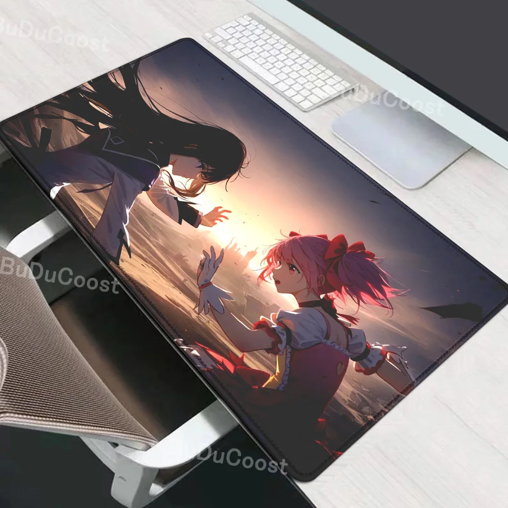 Anime MAGICAL GIRL MADOKA Mauspad INS Tide Große Cartoon Anime Gaming Teclado Mauspad Tastatur Mauspads DeskMat Zubehör – Detail 5