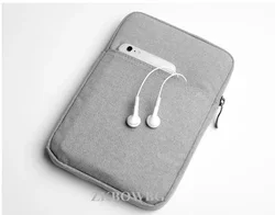 Universal 8-Inch Tablet Sleeve with Zipper Closure - Protective Pouch Case (Light Grey)