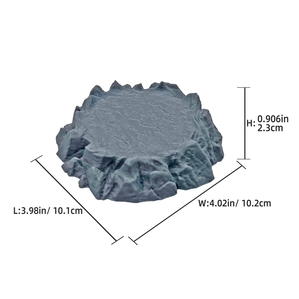 Rock Platform Terrain Miniature for Tabletop Gaming Scenery