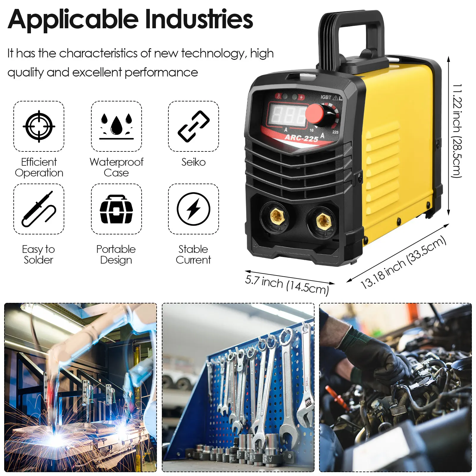ARC Welding Machine 120A AC/DC Intelligent IGBT Inverter Welder Digital Control Welding Alloy Metal 2.5-3.2mm Covered Electrode 3