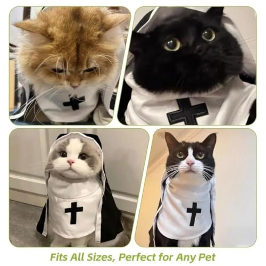 Funny Nun Pet Costume 3