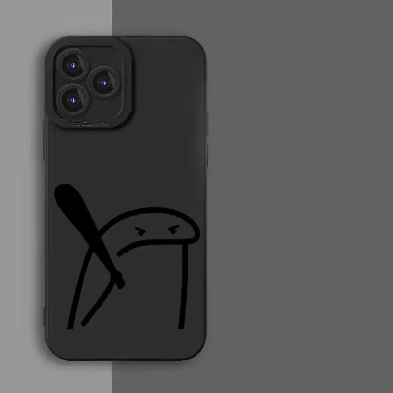 Whimsical Cartoon Character Shockproof Silicone Phone Case