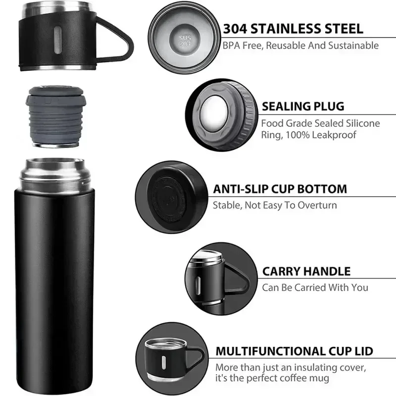 500ML Stainless Steel Thermos Set 5