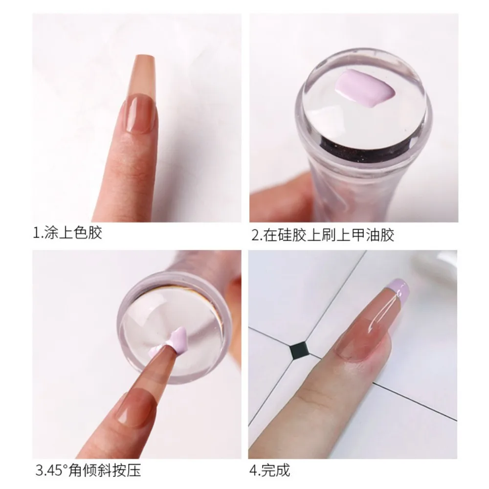 인체공학적 핸들 디자인, 다양한 색상 선택 가능, 전기도금된 금속 전사 스탬프, 전문 네일 살롱 및 상업용