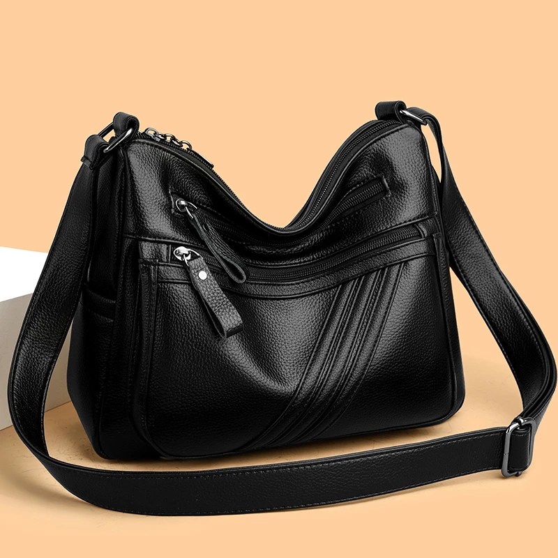 

Large capacity crossbody bags for women leather material designer single shoulder messenger bag Fashion casual commuter Tote bag