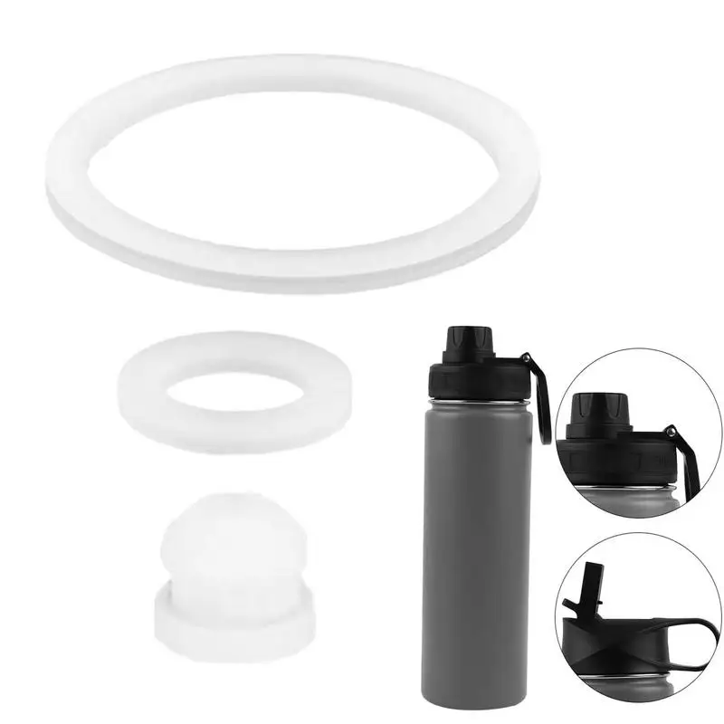 Silicone Cup Cover Water Bottle Vent Hole Gasket Vent Hole Gaskets Replacement Food-grade Silicone Cup Lid Gasket Rings For 14/18/22/32/40/64oz silicone cup cover