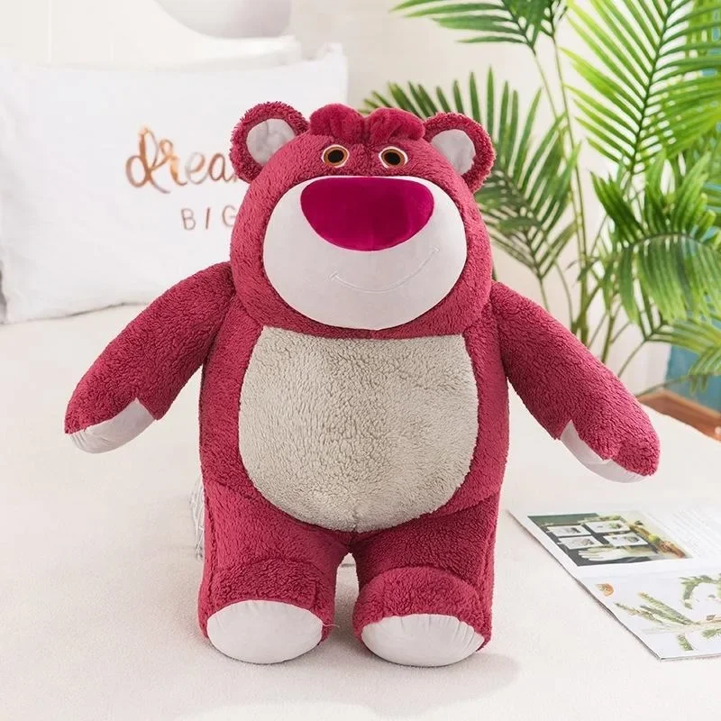 

MINISO Disney Strawberry Bear Soft Plush Toy Birthday Gift Plush Toy Kawaii Dinosaur Plush Cute Animal Toy Pillow