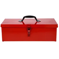 Clothes Storage Boxes Tin Toolbox Case Container Fishing Tackle Iron Red Waterproof Household 2