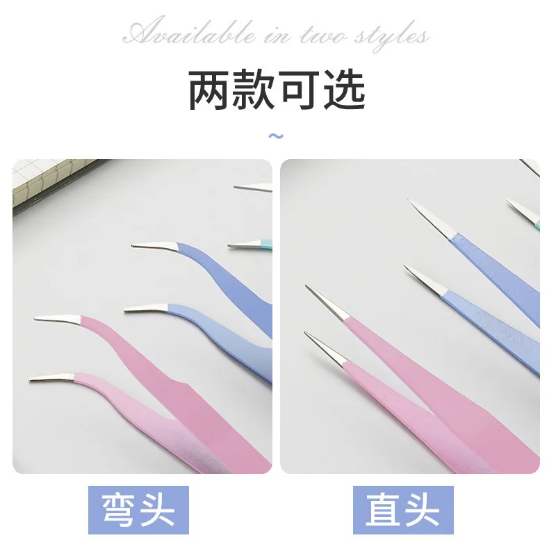 1 Piece Stainless Steel Candy Macaron Color Precision Tweezer for Journal Scrapbooking  Stickers DIY Tool