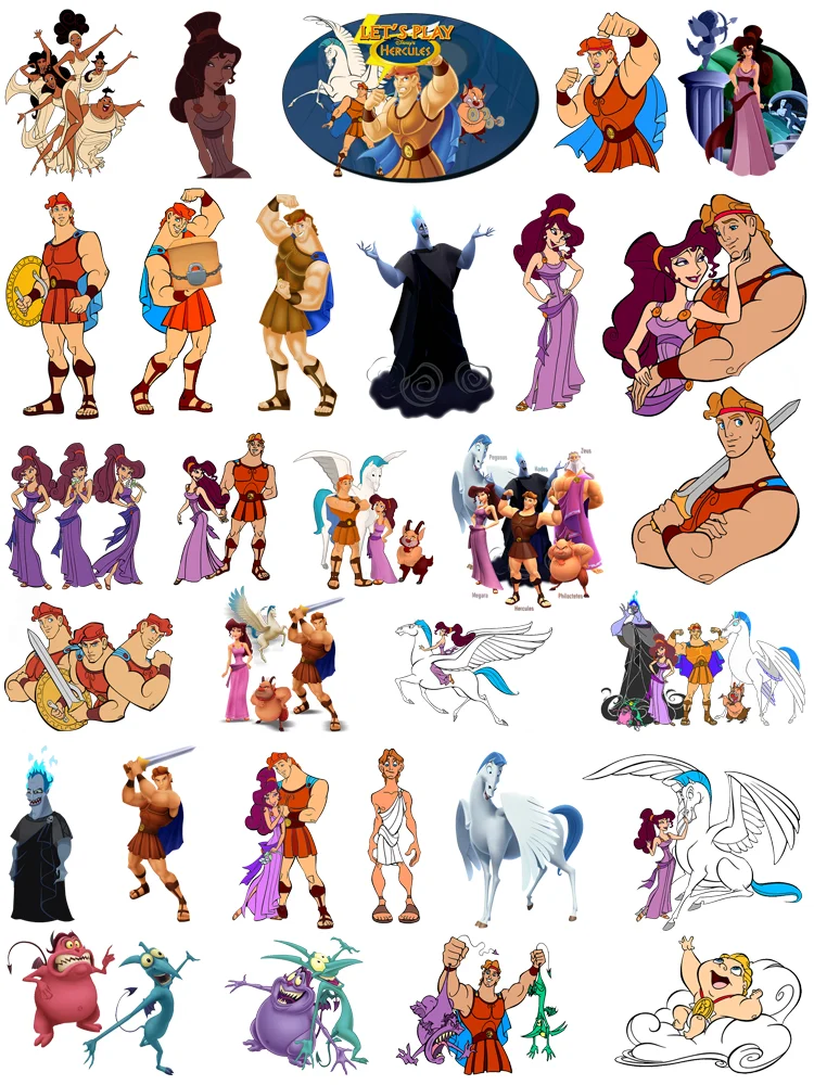 

Термонаклейки с героями мультфильмов Disney Hercules, термонаклейки, детские подарки, нашивки с принтом одежды