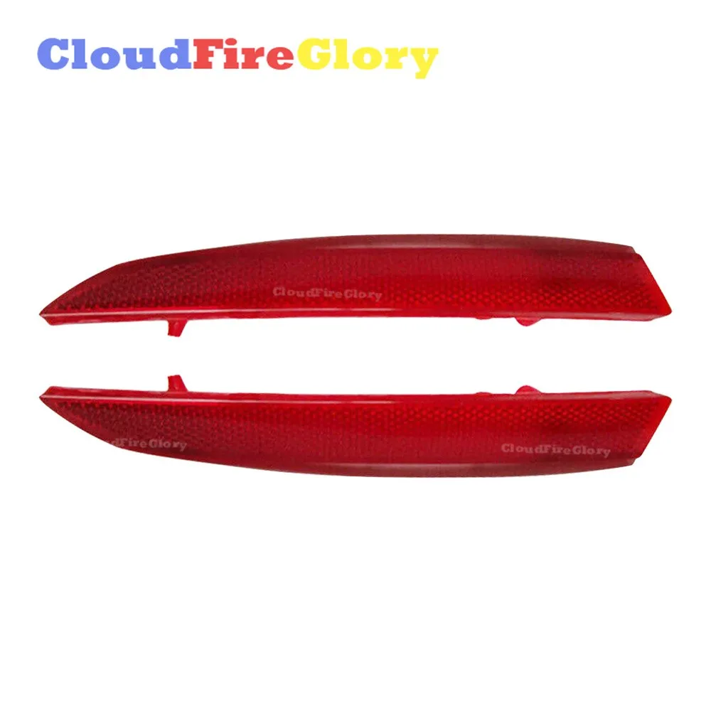 

CloudFireGlory For Cadillac XT5 2017 2018 2019 Pair Rear Left Right Side Bumper Reflector Light Red Plastic 9062293 9062292