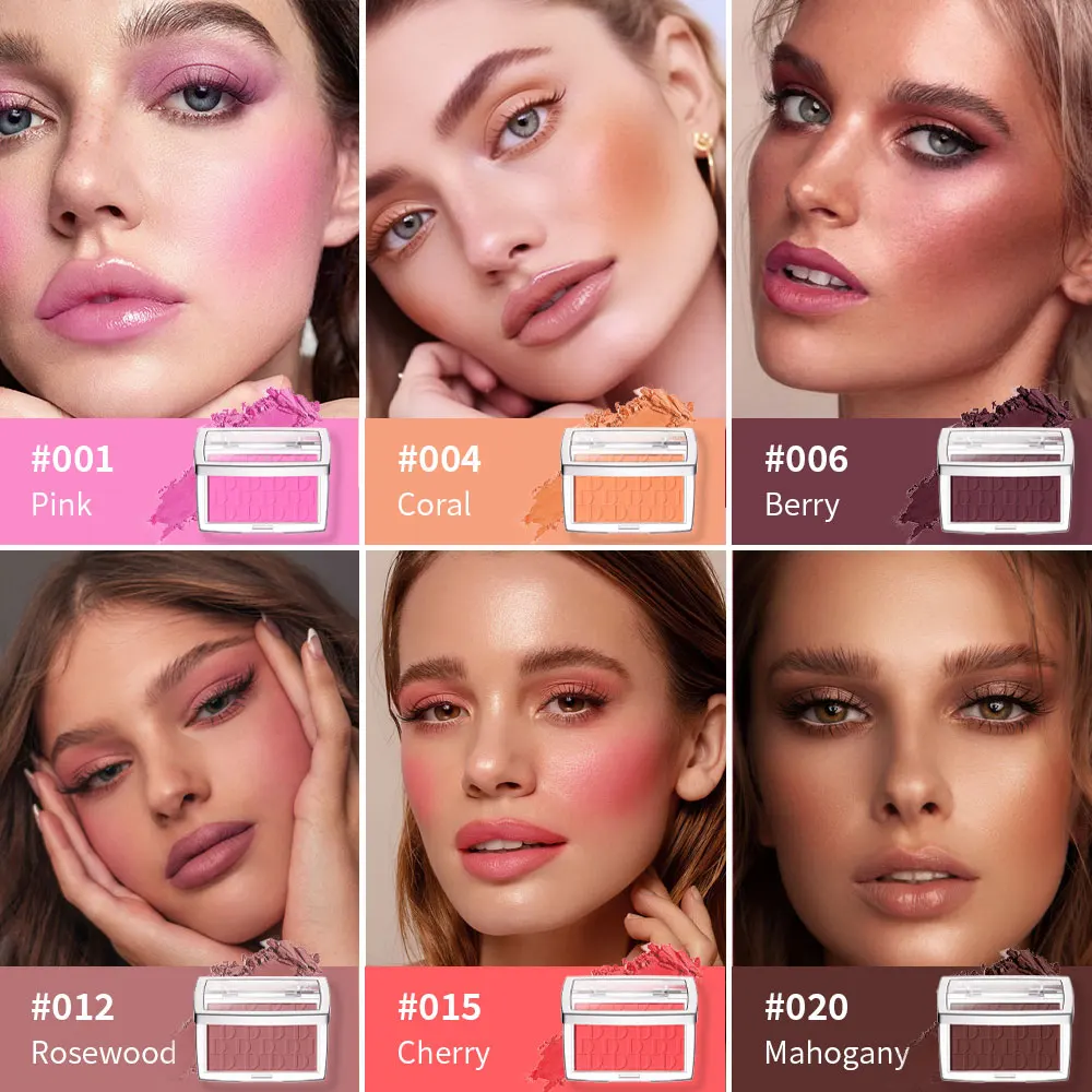 Matte Embossed Blush Palette Set 4
