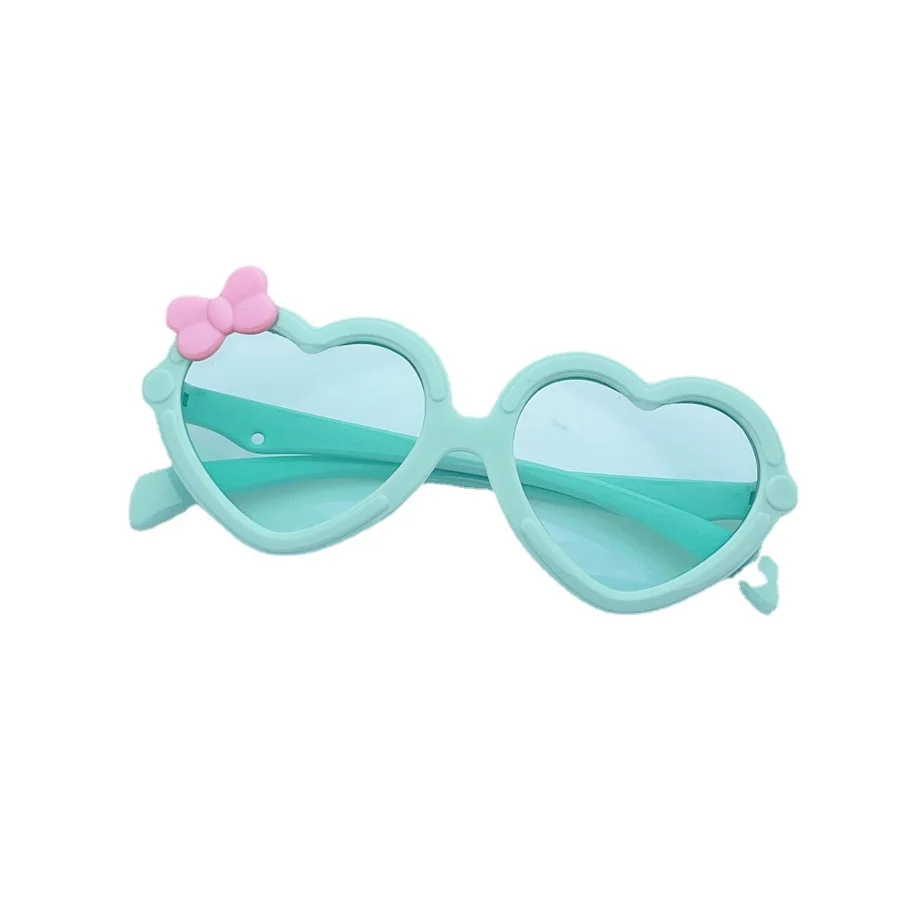 New Kids Heart Shape Frame Sunglasses Children Anti-ultraviolet Sun Glasses Oculos De Sol