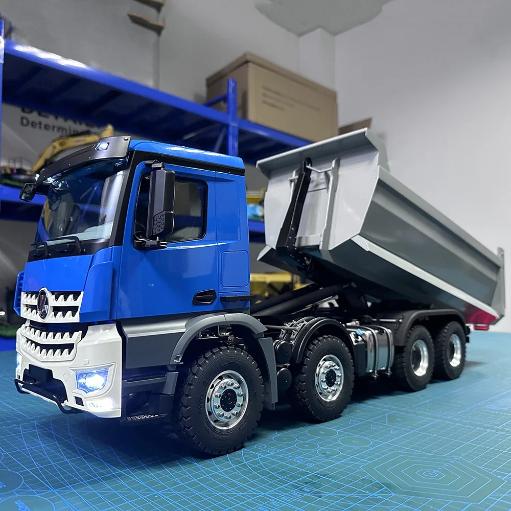 RC 1/14 Hydraulic Dump Truck Model K3366 8×8 All Wheel Drive with Sound and Light Group KABOLITE RTR Model HuiNa Model Presale 2
