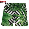 Summer Hawaiian Beach Shorts Quick Drying 3d Printed Palm Motif Swim Trunks Shorts Board Shorts Men Funny Beach Shorts 5