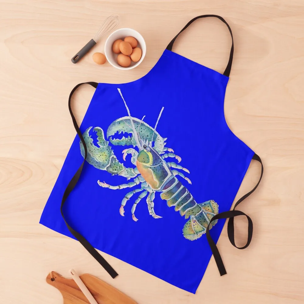 Colorful Blue Maine Lobster Apron Kitchen And Home Items Sexy cook wear Things For The Kitchen Apron