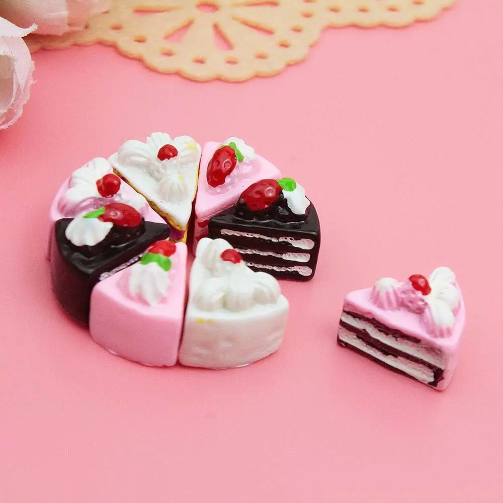 Pretend Play Toy Cake Cake Miniature Dollhouse MIniature DollHouse Cake Simulation Cake Toy Kitchen Kids Toys 6