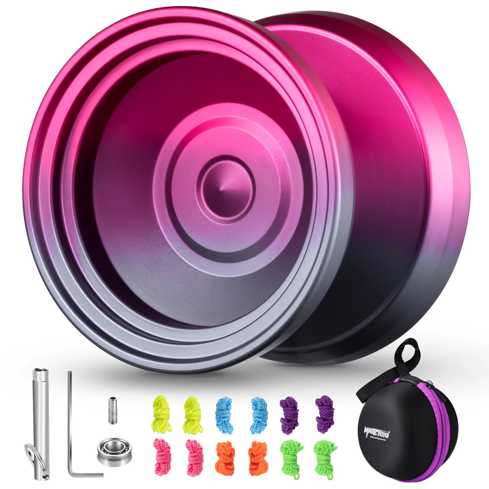 MAGICYOYO Professional Responsive Yoyo V8, Dual Purpose Yoyo for Kids Beginners, Replacement Uresponsive Bearing