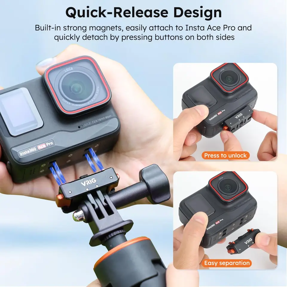 GEEKRIA Support Magnétique à Dégagement Rapide Compatible