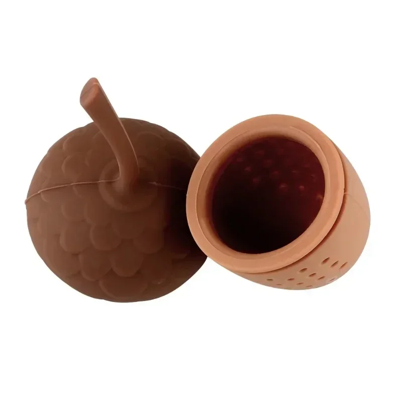 1Pcs Portable Silicone Herbal Filter Acorn Shape Tea Tools Tea Bag Strainer Infuser Gadgets Teaware Kitchen Accessories tea infuser tea strainer tea filter