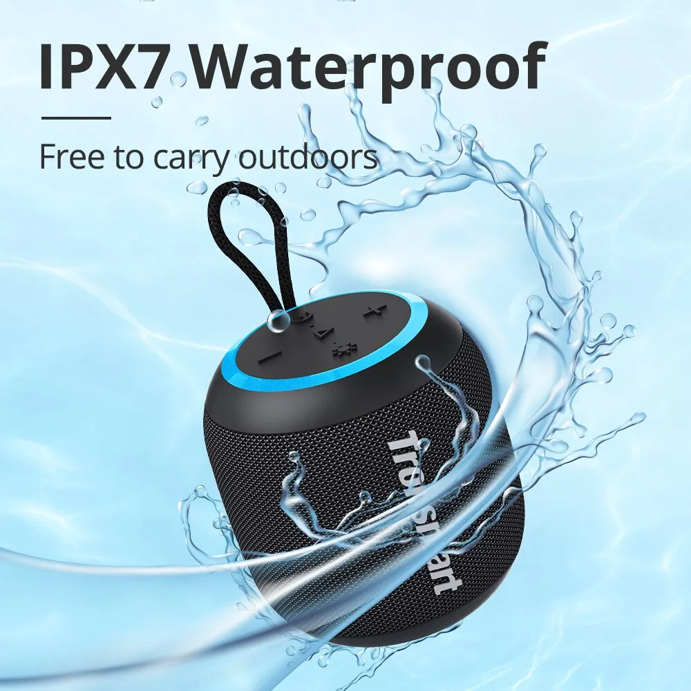 Parlante Bluetooth Tronsmart T7 MINI Negro - Waterproof IPX7- 18hrs musica