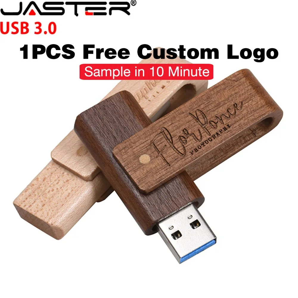 Jaster Usb 3.0 Logo Cliente Chiavetta In Legno Pendrive In Legno 4Gb Pen Drive 8 16 32 64 Memory Stick Logo Personalizzato Gratuito Pendrive