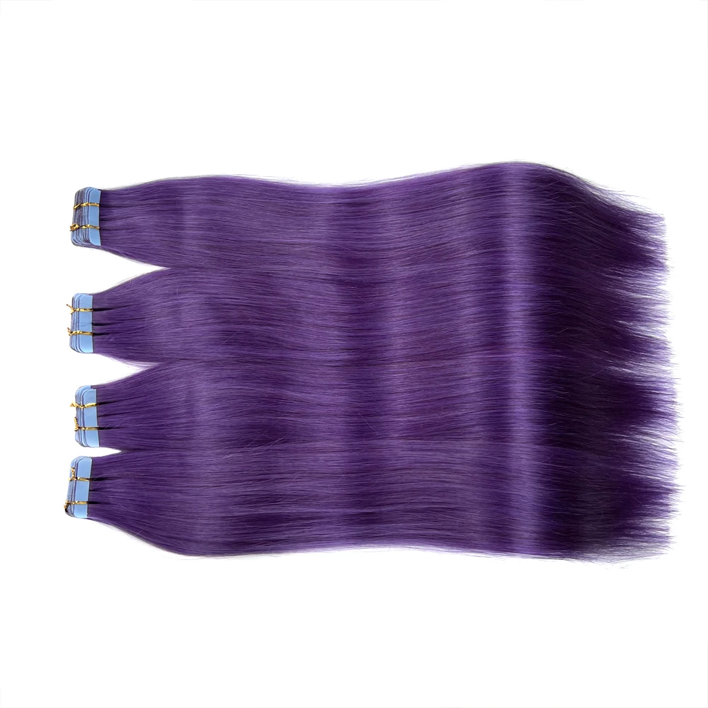NNHAIR невидимые Ленточные 100% Человеческие волосы Remy натуральные волосы для наращивания без следов 20 шт. 14 дюймов-24 дюйма 30 г-70 г