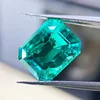 Lab Grown Columbia Emerald 10x12mm Emerald Cut Charms Gemstone Advanced DIY Jewelry Rings Earrings Making Certificate 4