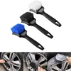 Car Wheel & Tire Brush for Car Rim Short Handle Steel Wire Car Wash Brush, Cleans Tires & Releases Dirt and Road Grime Car Clean 1