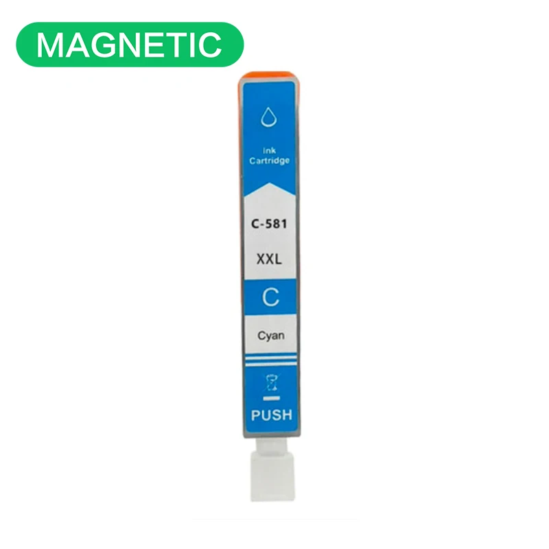 New Magnetic 580XXL 581XXL Ink Cartridge Replacement for Canon PGI