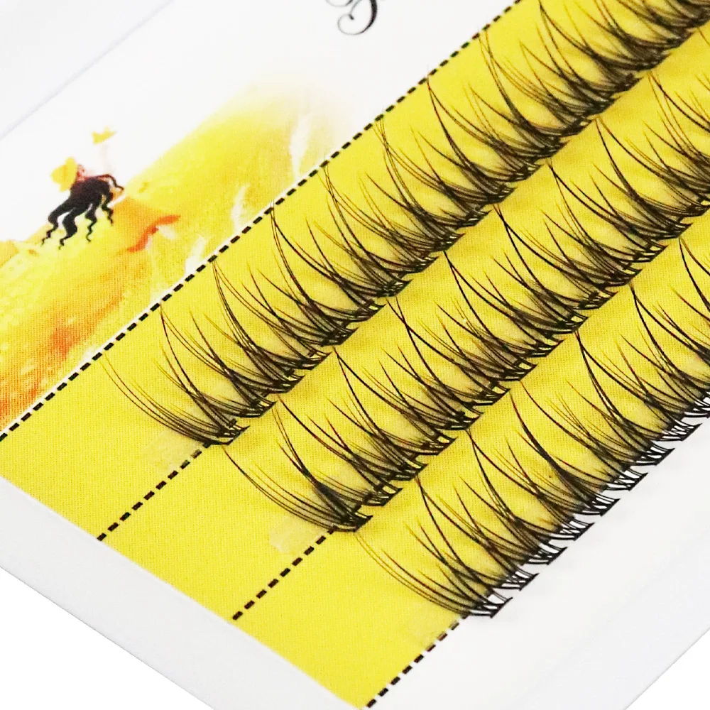 FishTailMinkEyelash1Box120ClustersEyelashExtensionNatural3D