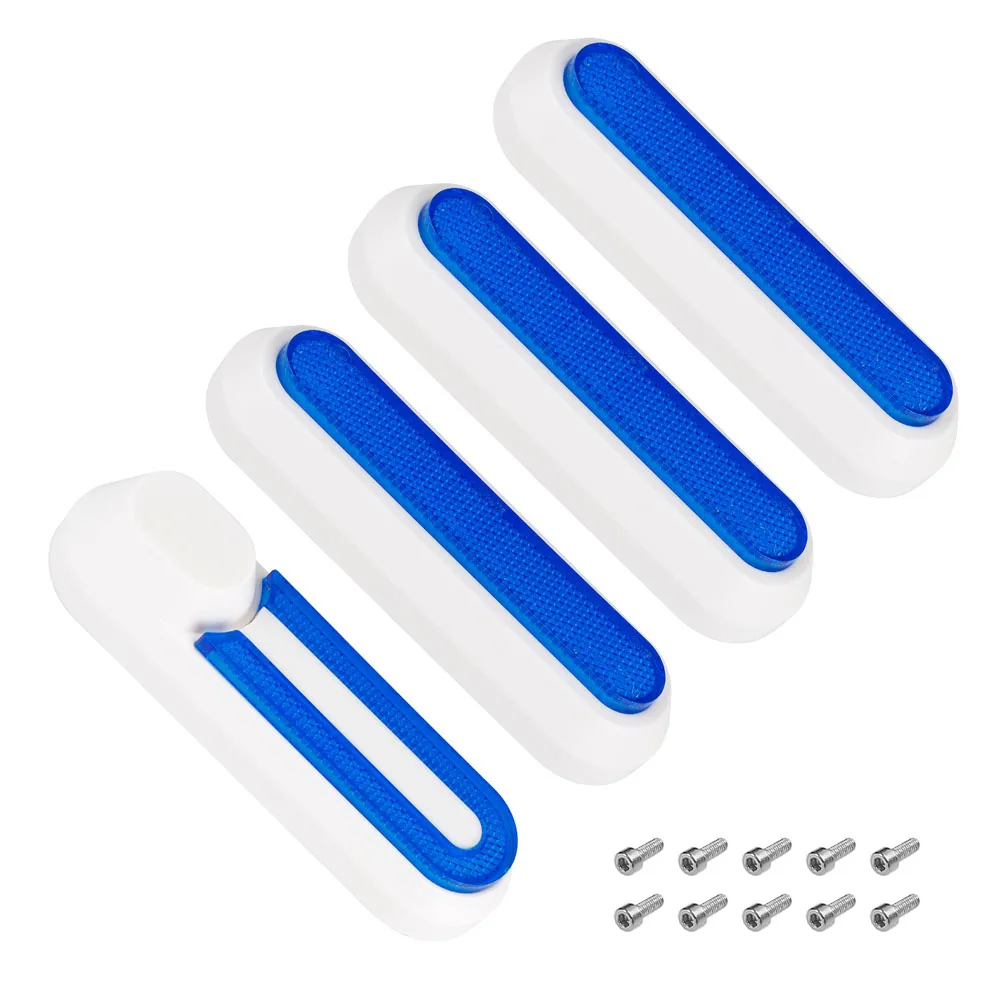 Reflective Front Fork and Rear Wheel Protection Cover for Electric Scooters - White, Red, Blue