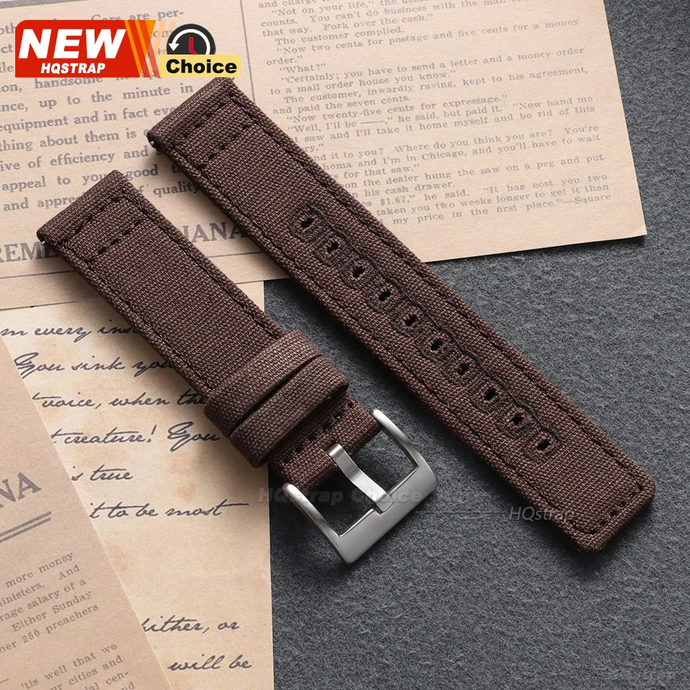 Universal Nylon Canvas Quick Release Watch Strap - Versatile and Stylish Wristband
