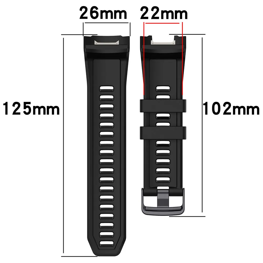 Silicone Sport Strap Replacement for Smart Watches - Premium Quality Watchband and Case Accessories