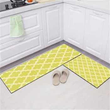 Einfache Textur moderner Teppich rutsch feste Küchen matte Bad Teppich Hauseingang Fuß matte Balkon Teppich Bodenfläche Teppich Haushalts waren — изображение 6